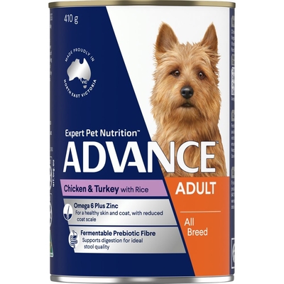 ADVANCE Adult Dog Chicken Turkey and rice - Wet - 410g
