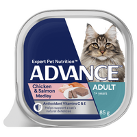 Advance Adult Cat Chicken and Salmon Medley - Wet - 85g