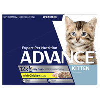 Advance Kitten Chicken in Jelly Pouch (12 x 85g)