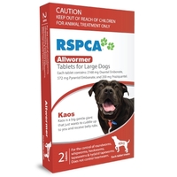 RSPCA AllWormer for Large Dogs - 40kg - 2 Pack (Red)