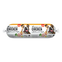 Prime 100 Chicken with Broccoli & Apple Dog Roll - 1.7kg