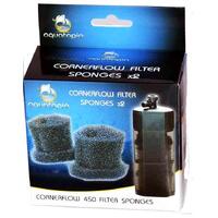 Aquatopia Corner Flow 450 Replacement Sponges - 2 Pack