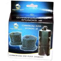 Aquatopia Corner Flow 650 Replacement Sponges - 2 Pack