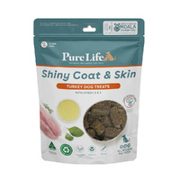 Pure Life Shiny Coat & Skin - Turkey Dog Treats - 100g