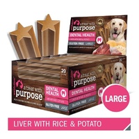 Evolution Dental Dog Treat - Large - Liver with Rice & Potato - Single Stick