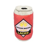 FuzzYard Soft Plush Dog Toy - Can of Beer - Large (15cm)