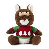 FuzzYard Christmas Nuts The Squirrel Dog Toy - Small (14cm)