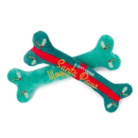 FuzzYard My First Woofmas Dog Toy Bone - Large - 2 Pack (28cm)