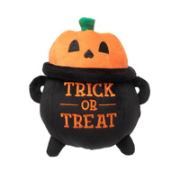 FuzzYard Dog Toy - Trick or Treat Cauldron (16x10x15cm)