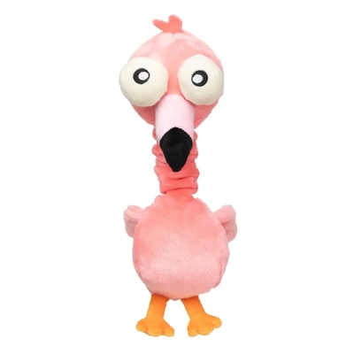 FuzzYard Dog Toy Neck Minutes - Neckole The Flamingo