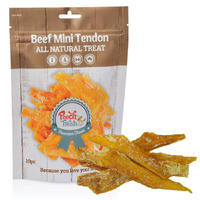 Pooch Treats Beef Mini Tendon - 10 Pieces