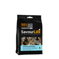 SavourLife Australian Salmon Skins Dog Treats - 125g