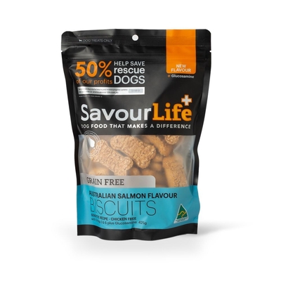 Savourlife Grain Free Australian Salmon Flavour Biscuits - 425g