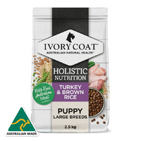 Ivory Coat Wholegrains Puppy Large Breed Turkey & Brown Rice - 2.5kg