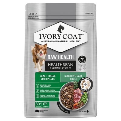 Ivory Coat Dog Raw Health Sensitive Care - 10kg