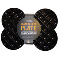 Slodog Slow Feeder Plate for Dogs - Black