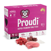 Proudi for Puppies - Turkey & Beef - 1.2kg (12 x 100g)