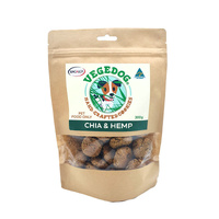 Vegedog Hand Crafted Cookies - Chia & Hemp - 300g