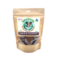 Vegedog Hand Crafted Cookies - Carob & Coconut - 300g