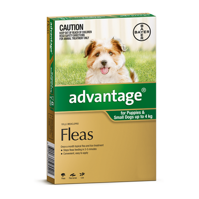 Advantage for Dogs up to 4 kgs - Green