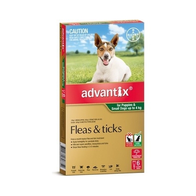 Advantix for Dogs up to 4 kgs - Green