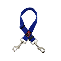 Black Dog Adjustable Double Snap Lead - Regular - 45/70cm - Blue