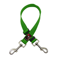 Black Dog Adjustable Double Snap Lead - Regular - 45/70cm - Green