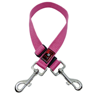 Black Dog Adjustable Double Snap Lead - Regular - 45/70cm - Pink