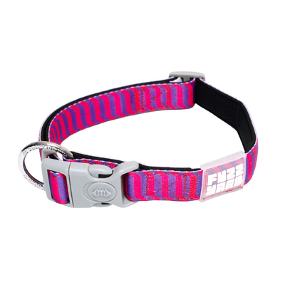 FuzzYard Dog Collar - Vaporwave - Berry
