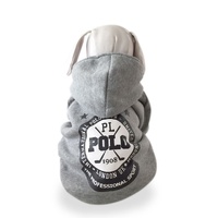 POLO Fleece Grey Hoodie for Dogs