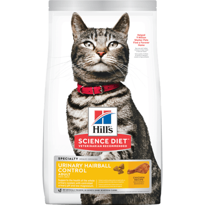 Hill's Science Diet Adult Urinary Hairball Control Cat Food