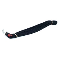 Black Dog Long Lead - Regular - 5 Meters - Black (20mm Wide)