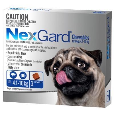 NexGard for dogs 4.1-10 kgs - Blue