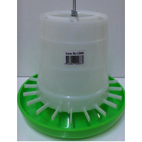 Poultry Chicken Feeder - White & Green