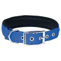 Prestige Pet Soft Padded Nylon Dog Collar - Blue