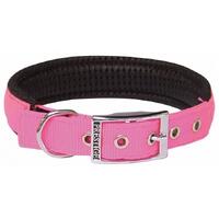 Prestige Pet Soft Padded Nylon Dog Collar - Hot Pink