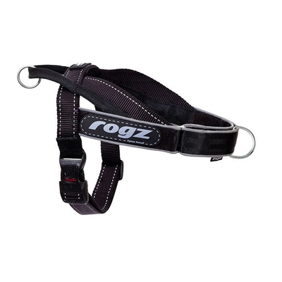 Rogz Utility LetzGo Personalised Dog Harness - Black