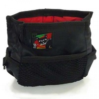 Black Dog Treat Tote with Belt - Black