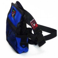 Black Dog Treat Tote with Belt - Blue