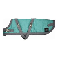 ZeeZ Supreme Dachshund Dog Coat - Green/Grey