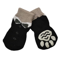 Non-Slip Dog Socks - Tuxedo Black