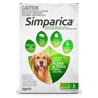 Simparica for Large Dogs 20.1-40kg - Green - 12 Pack