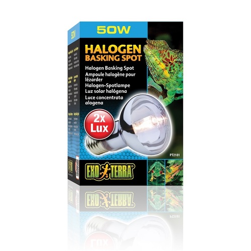 Exo Terra Halogen Basking Spot Lamp for Reptiles - 50 Watt