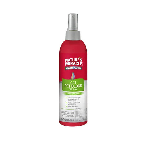 Nature's Miracle Pet Block Cat Repellent Spray - 236ml