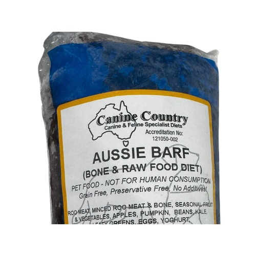 Canine Country Dog BARF Aussie (Roo) Roll - 1kg