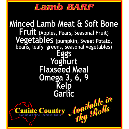 Canine Country BARF Lamb - 1kg