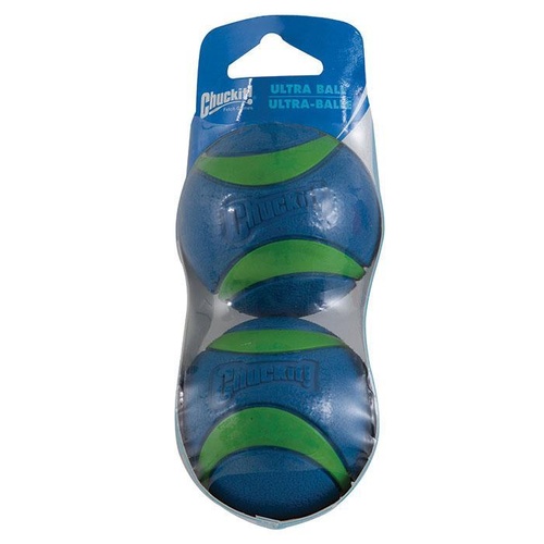 ChuckIt Ultra Dog Ball - Green & Blue - Medium - 2 Pack