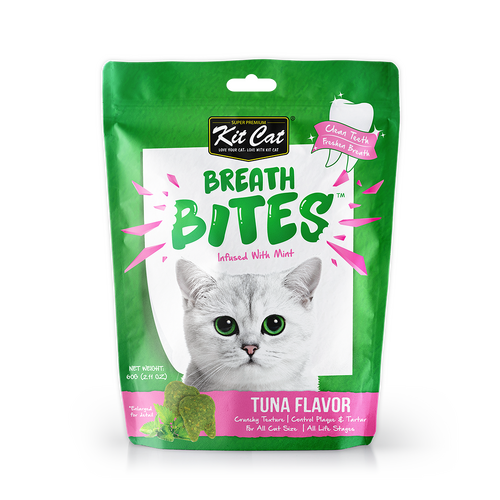 Kit Cat Breath Bites for Cats - Tuna Flavour - 60g