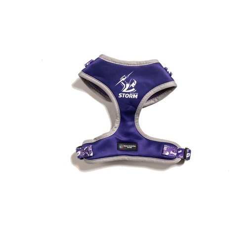 Melbourne Storm NRL Dog Harness - Extra Small (Neck: 29-36cm - Chest: 36-48cm)