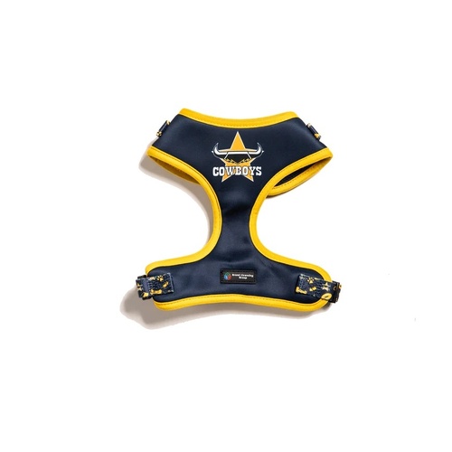 North Queensland Cowboys NRL Dog Harness - Small (Neck: 35-44cm - Chest: 41-54cm)